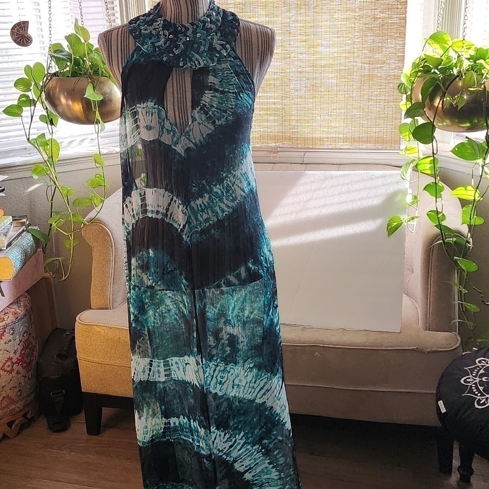 H&M  2013/Rare Beyonce' as Mrs. Carter Maxi Dress Pool/Beach Kaftan the …